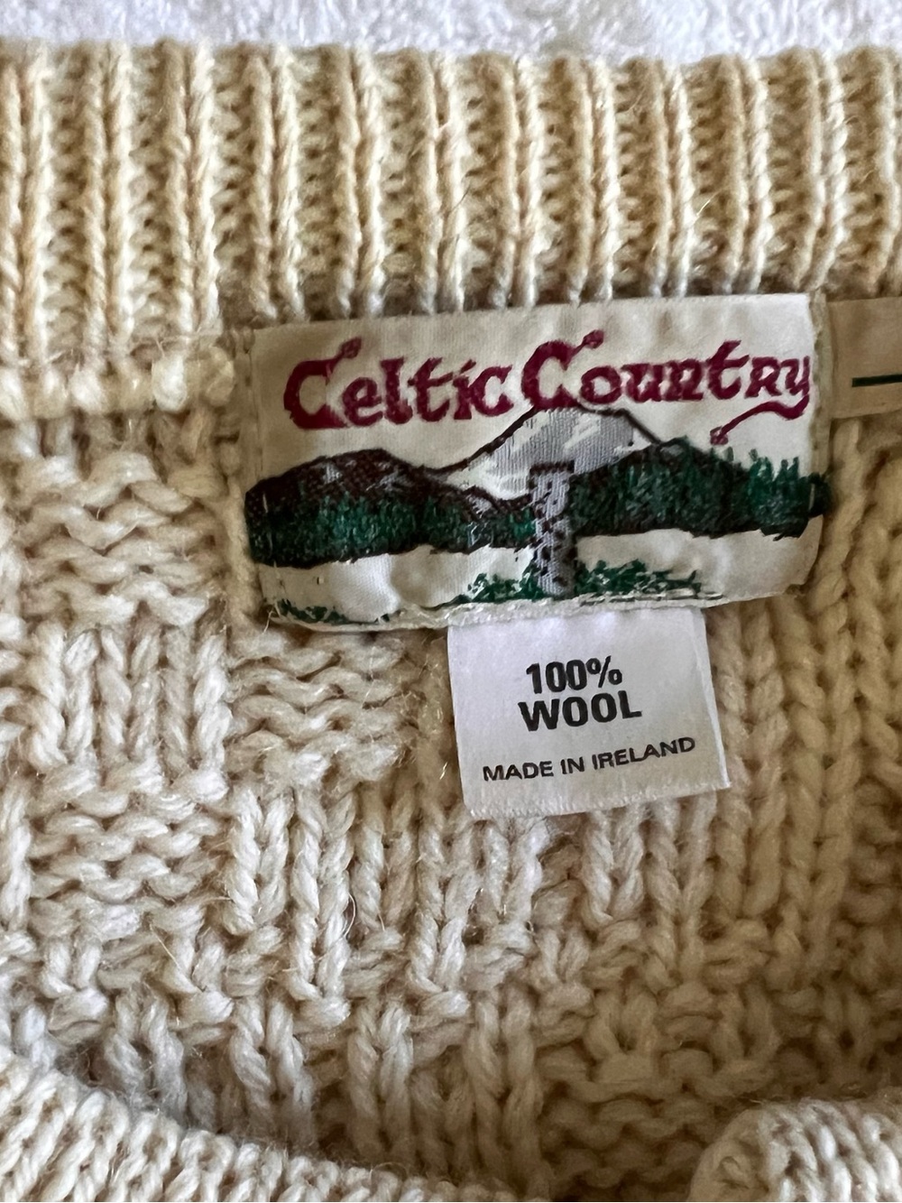 Classic Cream Cable Knit Button-Up Cardigan - Picture 2 of 10